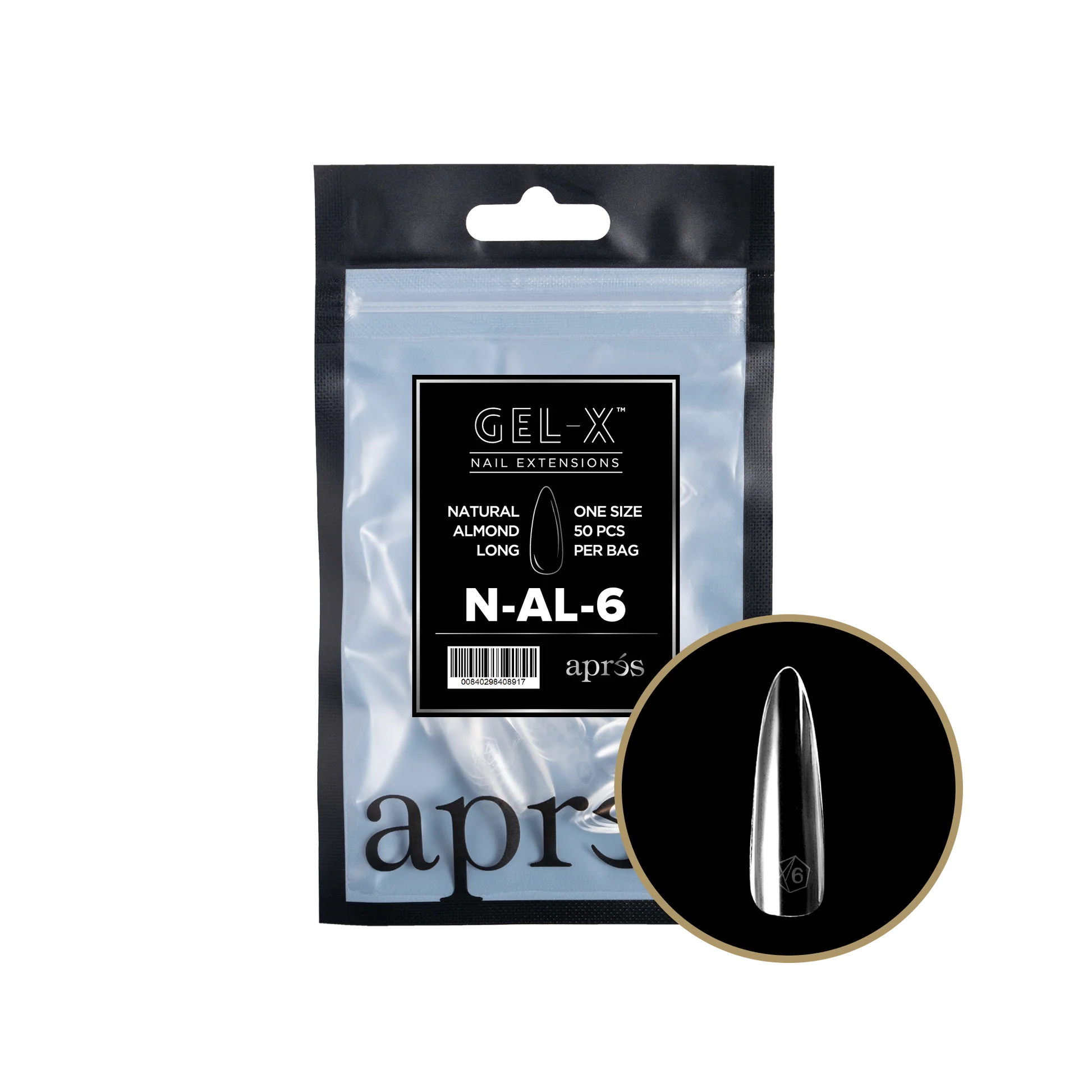 apres Gel-X® Natural Almond Long Refill Bag - Image 2