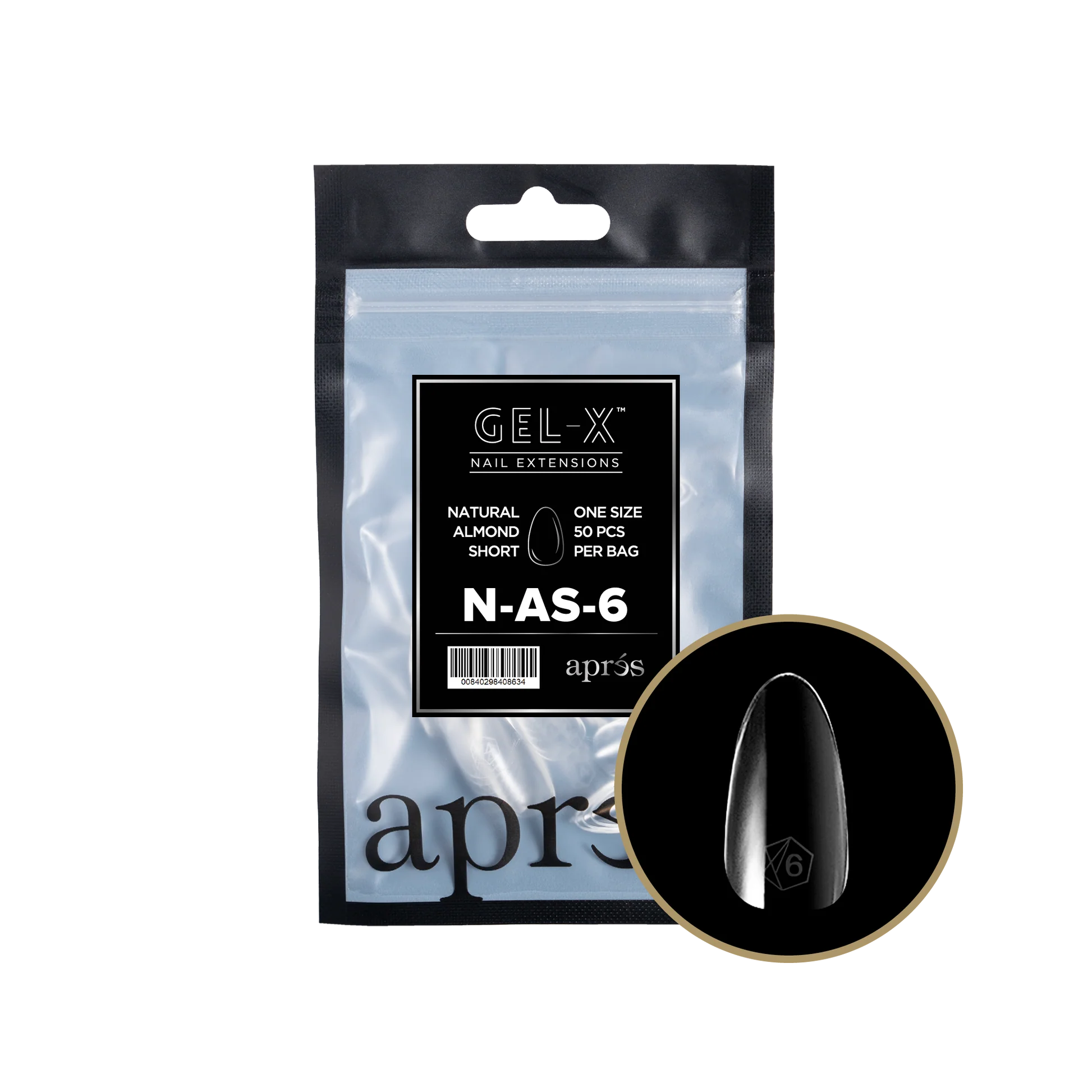 apres Gel-X® Natural Almond Short Refill Bag - Image 4