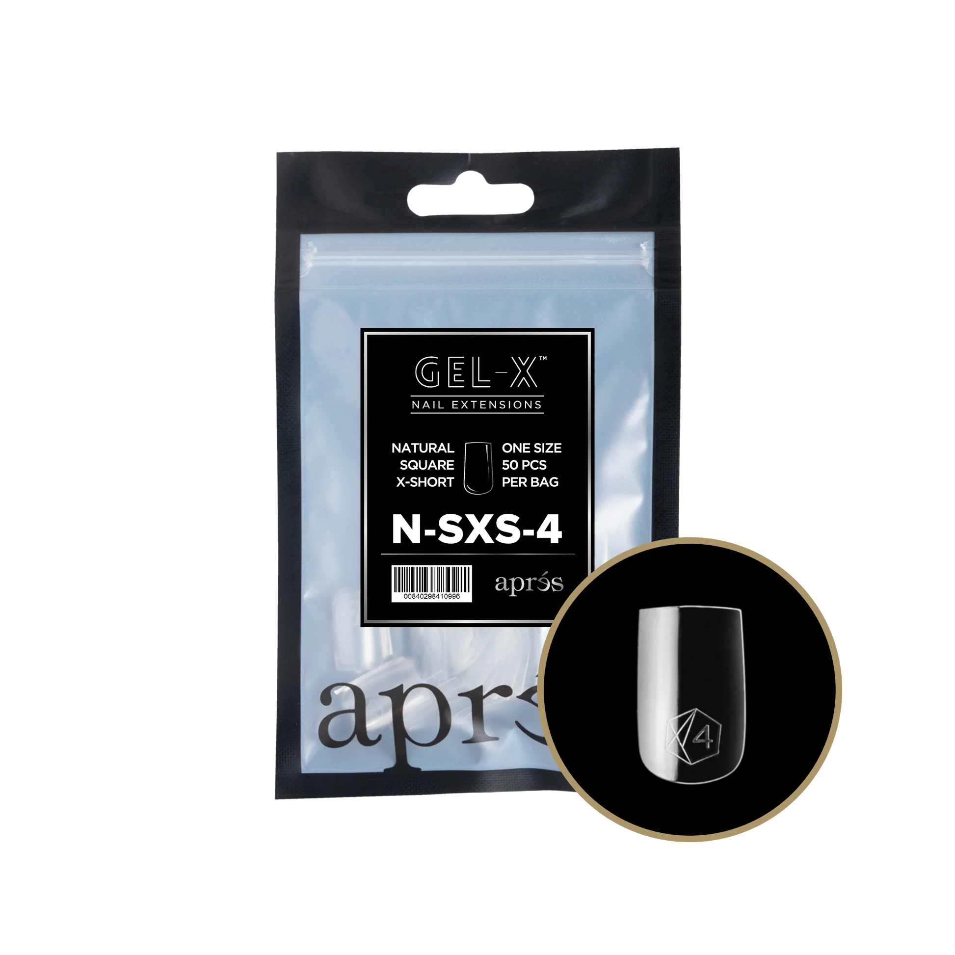 apres Gel-X® Natural Square Extra Short Refill Bag - Image 2
