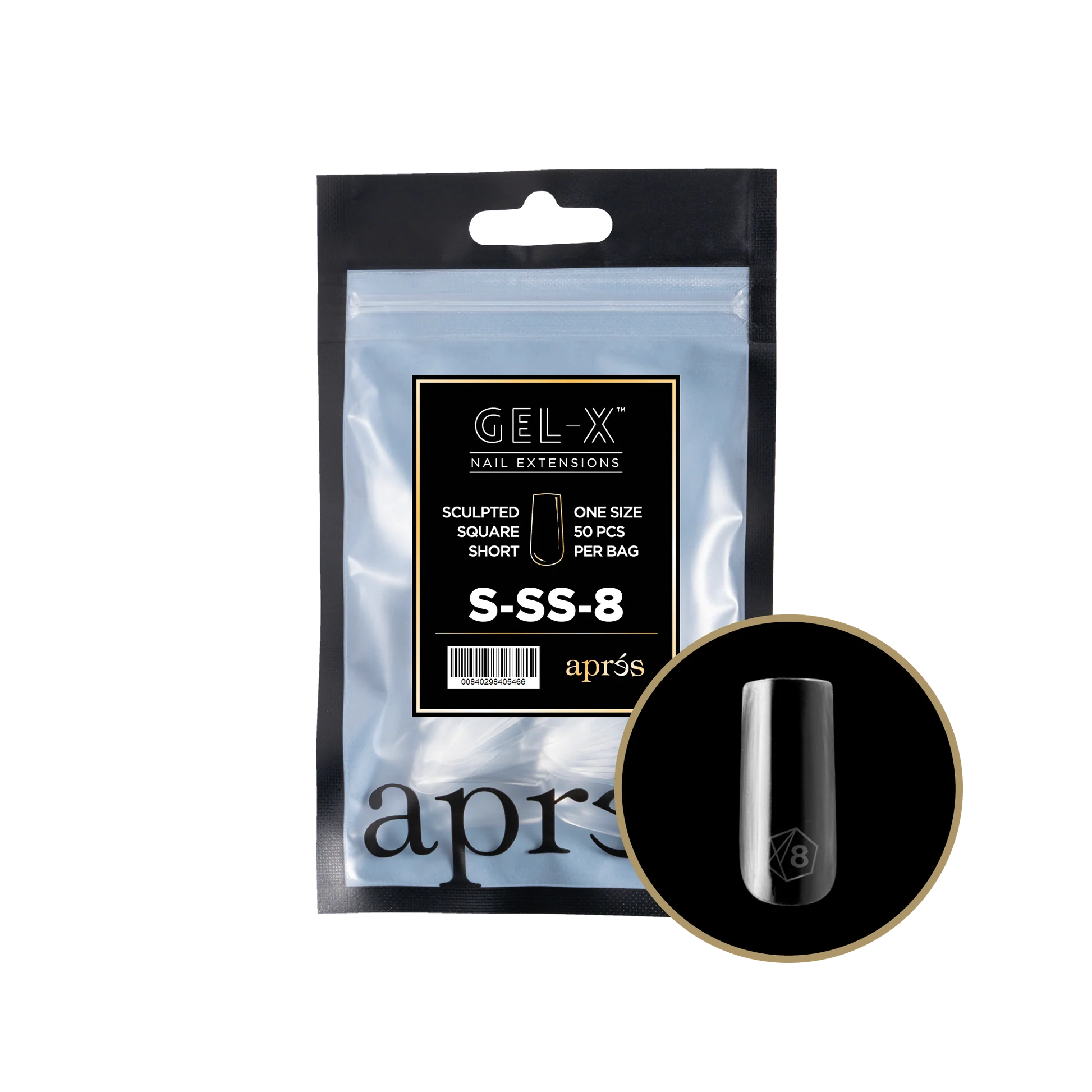 apres Gel-X® Natural Square Short Refill Bag - Image 6