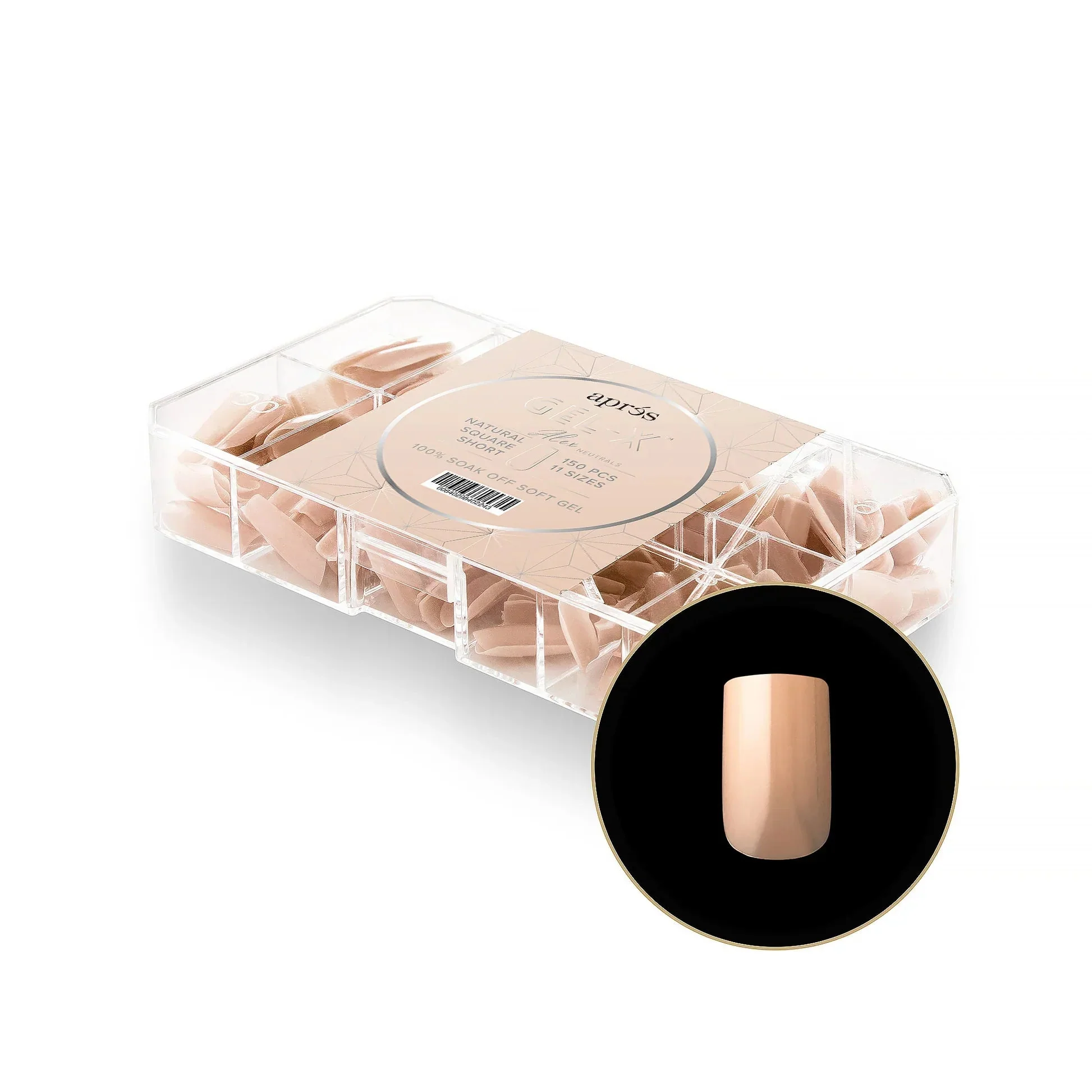 Aprés Neutrals Gel-X® Alex Box of Tips - 11 Sizes (150pcs) - Image 2