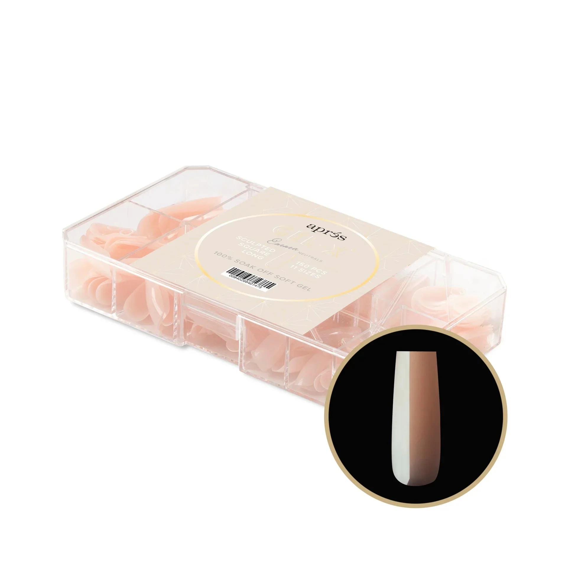 Aprés NEUTRALS GEL-X® EMMA BOX OF TIPS - 11 SIZES (150PCS) - Image 11