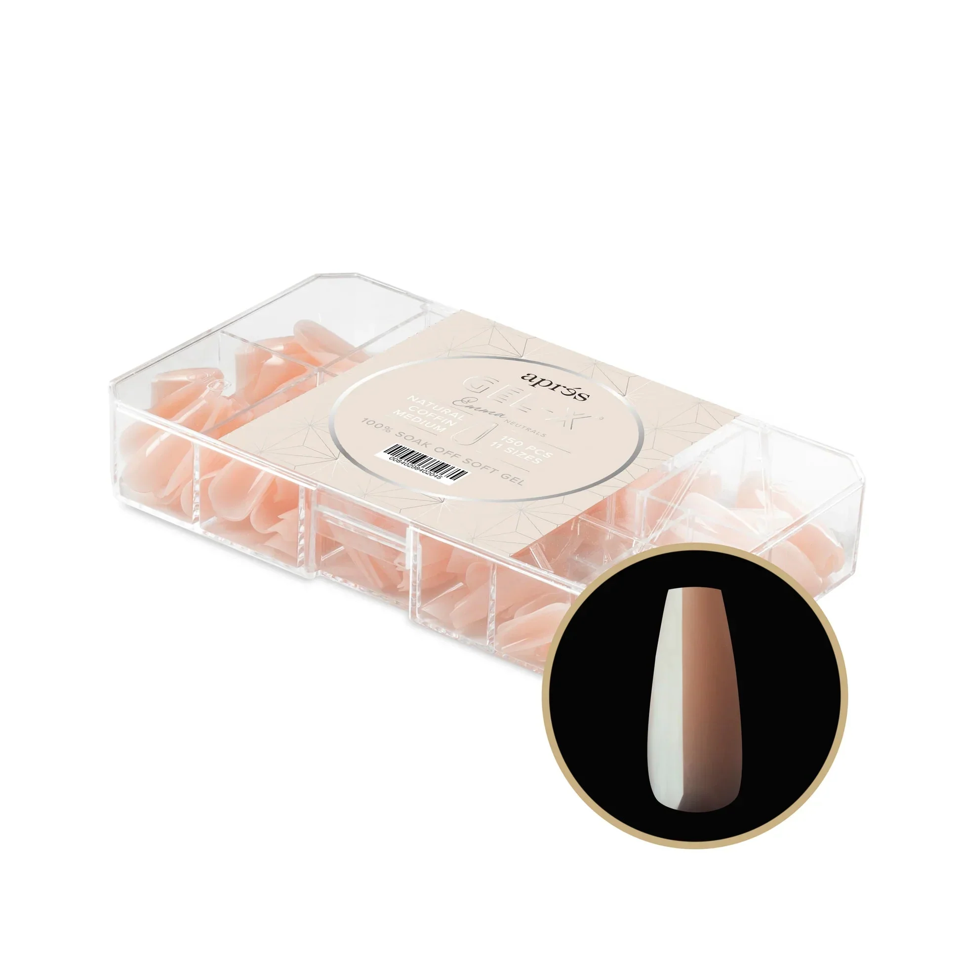 Aprés NEUTRALS GEL-X® EMMA BOX OF TIPS - 11 SIZES (150PCS) - Image 5