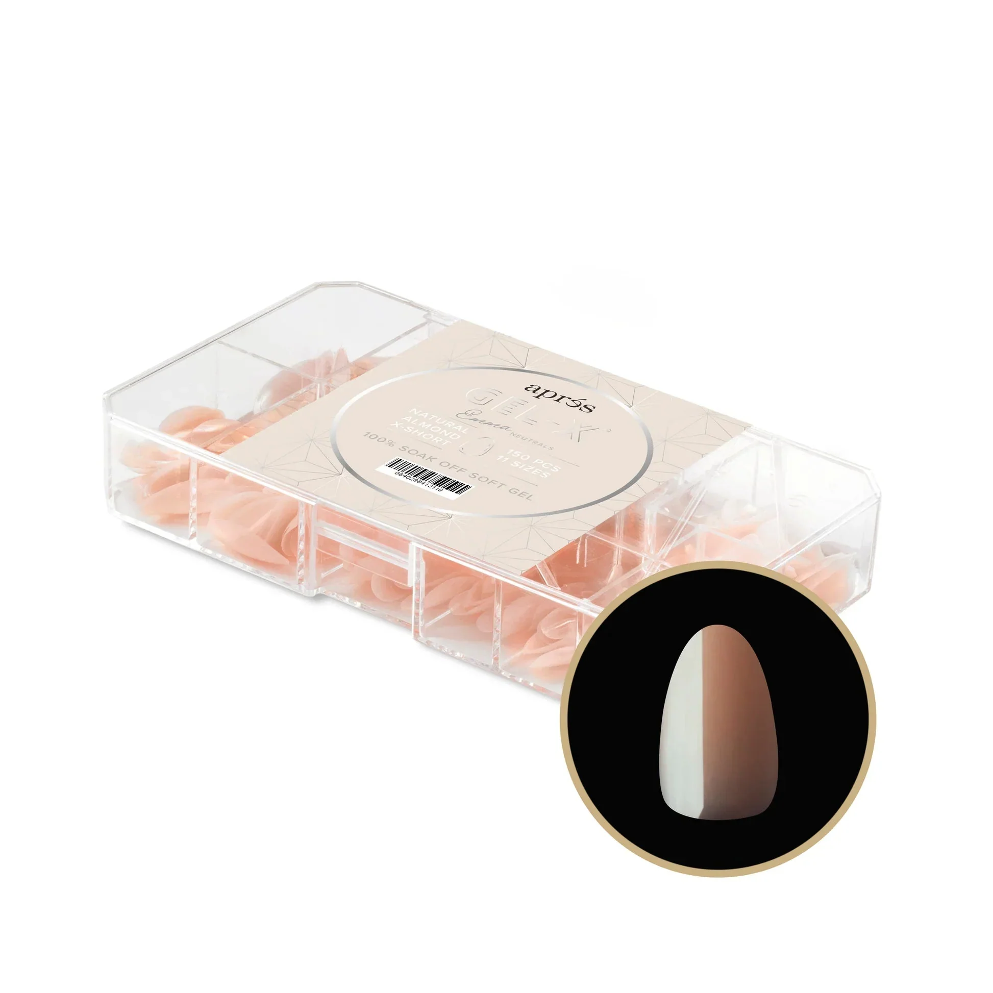 Aprés NEUTRALS GEL-X® EMMA BOX OF TIPS - 11 SIZES (150PCS) - Image 8