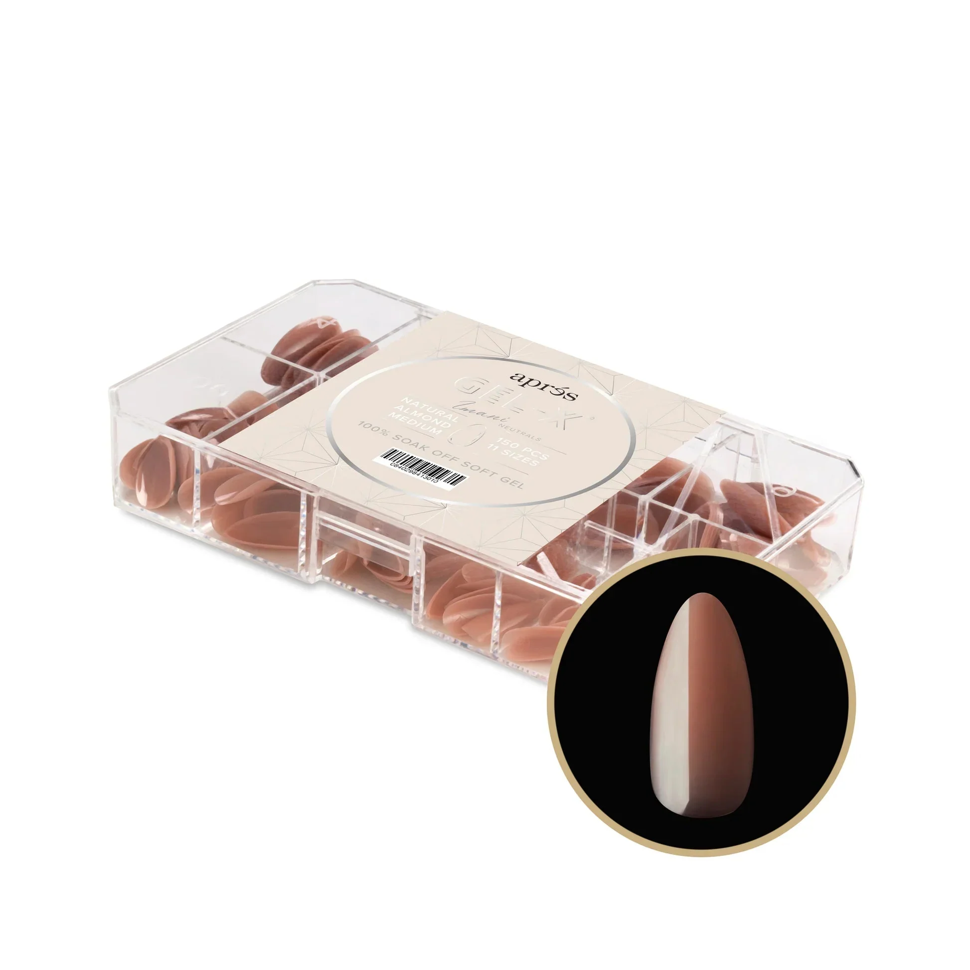 Aprés NEUTRALS GEL-X® IMANI BOX OF TIPS - 11 SIZES (150PCS) - Image 10