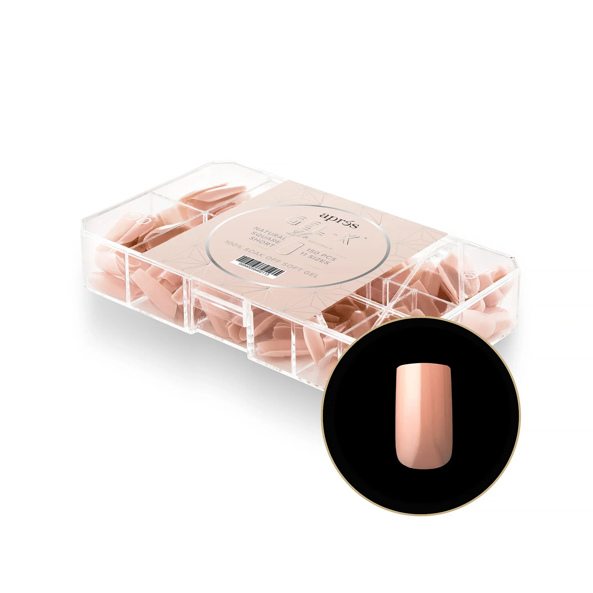 Aprés NEUTRALS GEL-X® LILA BOX OF TIPS - 11 SIZES (150PCS) - Image 4