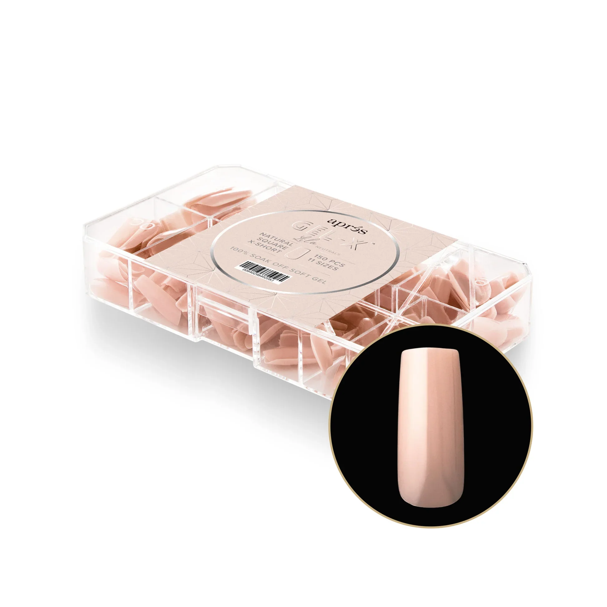 Aprés NEUTRALS GEL-X® LILA BOX OF TIPS - 11 SIZES (150PCS) - Image 9