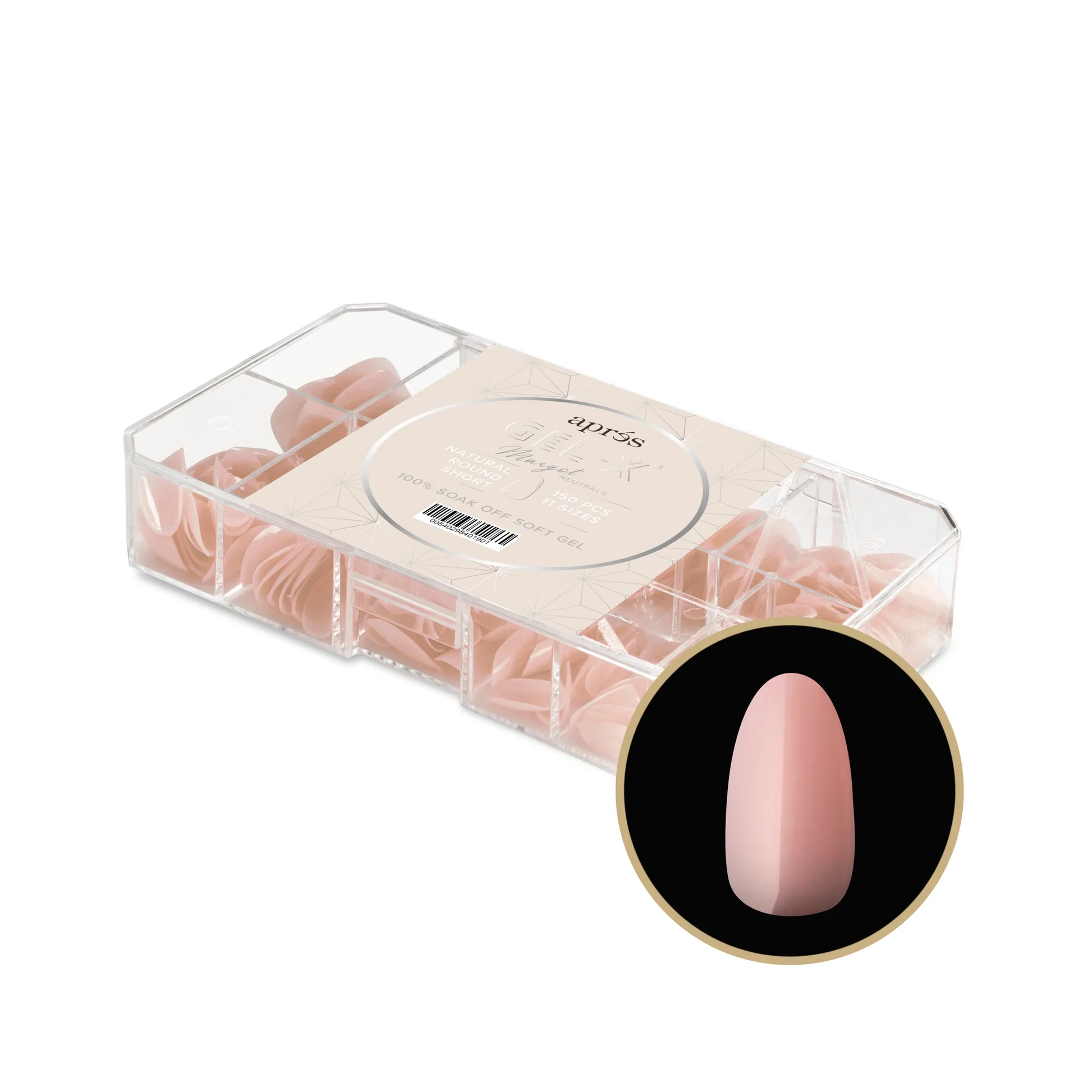 Aprés NEUTRALS GEL-X® MARGOT BOX OF TIPS - 11 SIZES (150PCS) - Image 8