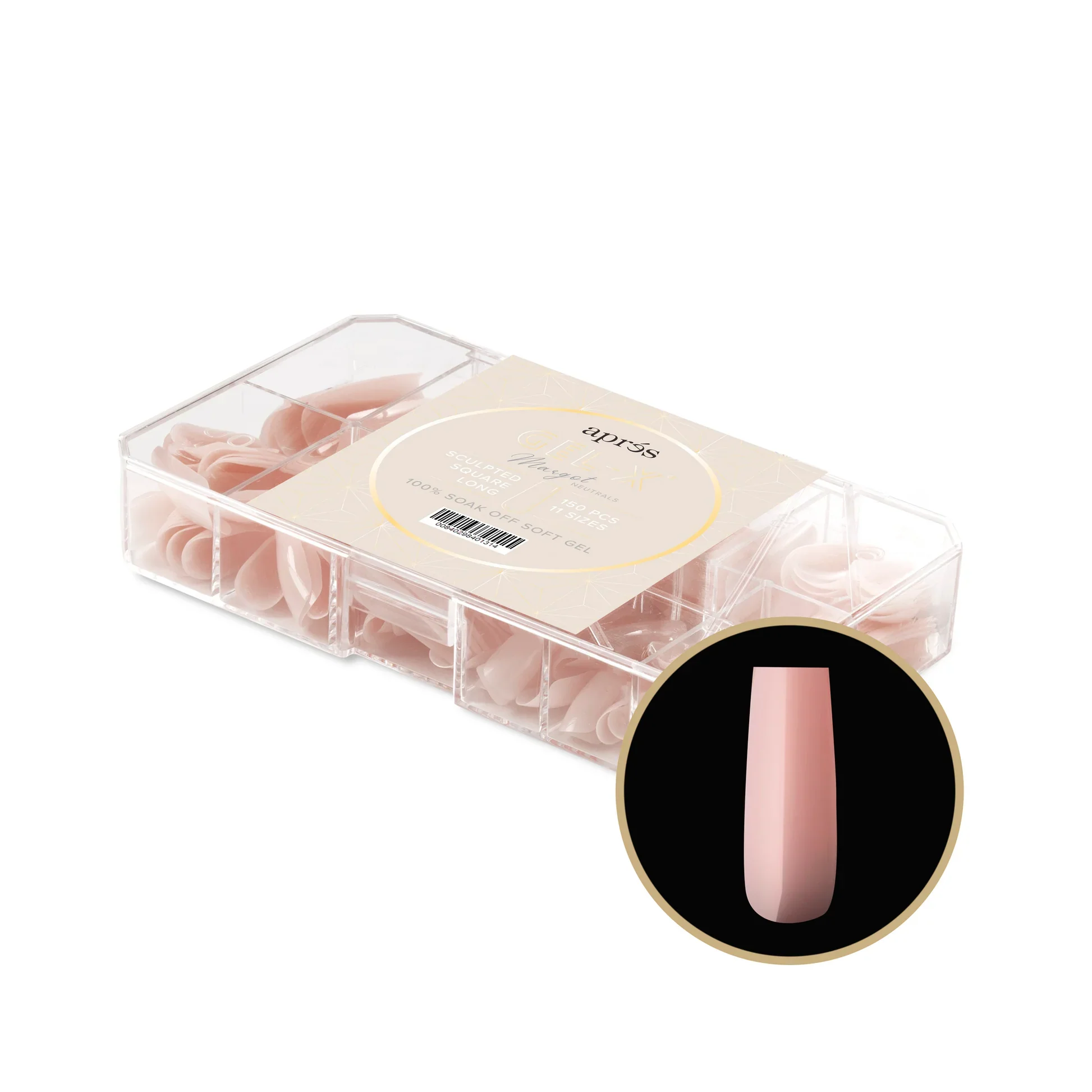 Aprés NEUTRALS GEL-X® MARGOT BOX OF TIPS - 11 SIZES (150PCS) - Image 9