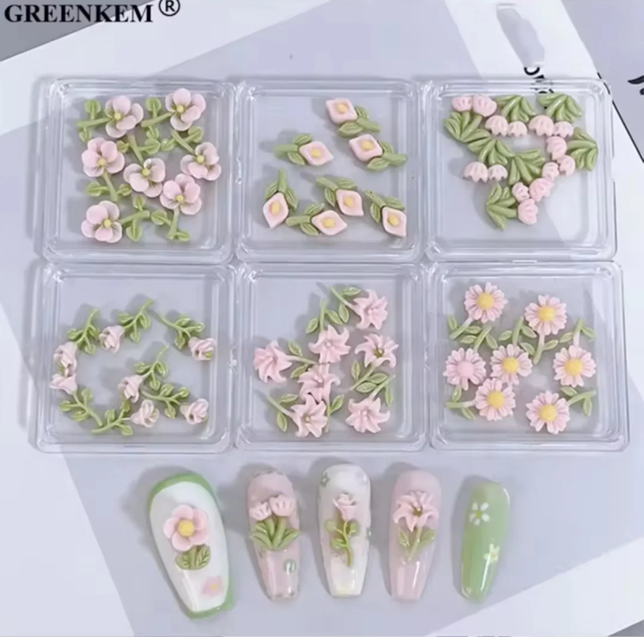 Assorted Flower Nail Charm Packs - Image 3