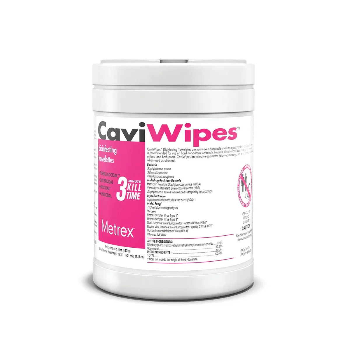 CaviWipes Disinfecting Towelettes 3mins