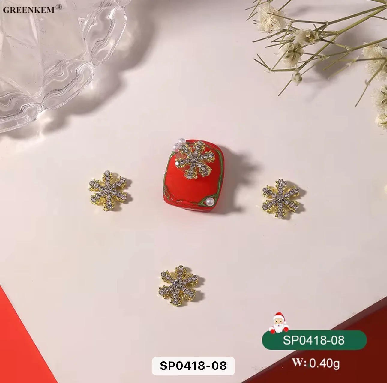 Christmas Nail Charms 2pc In a Pack - Image 3