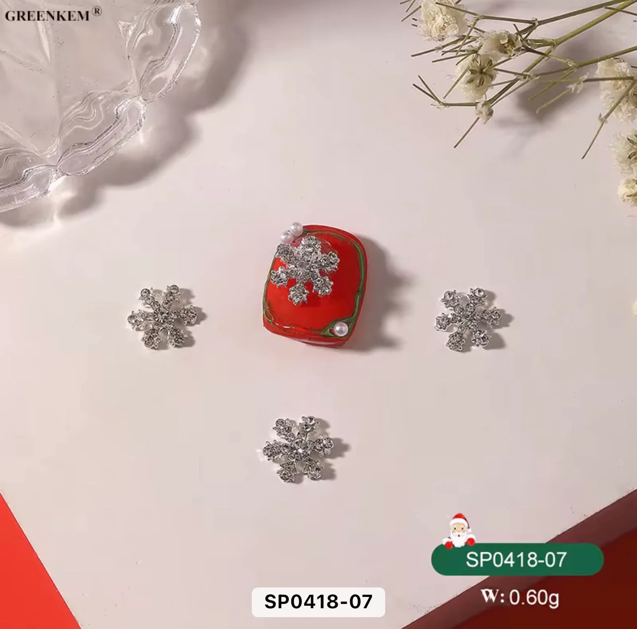 Christmas Nail Charms 2pc In a Pack - Image 4