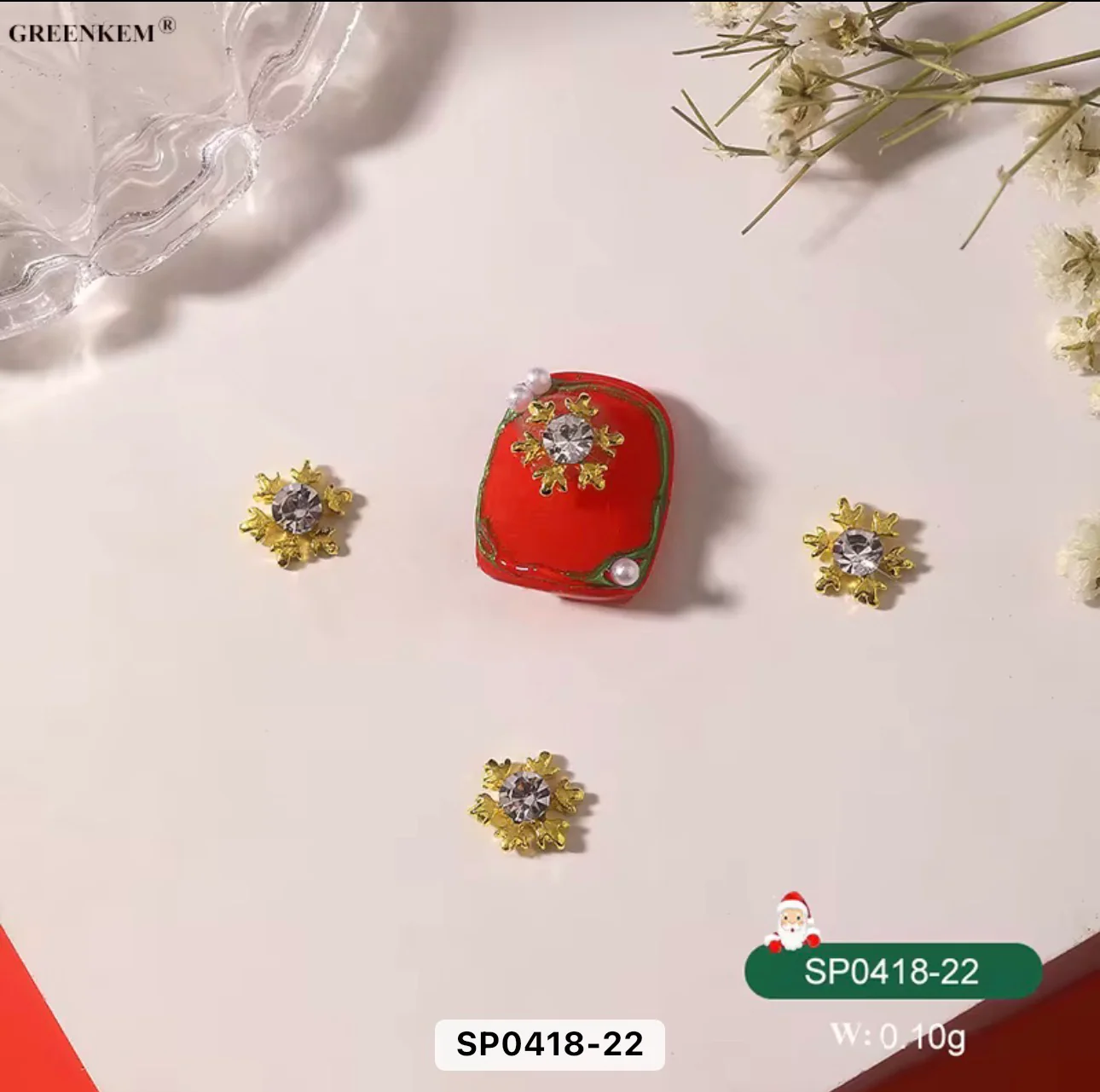 Christmas Nail Charms 2pc In a Pack - Image 5