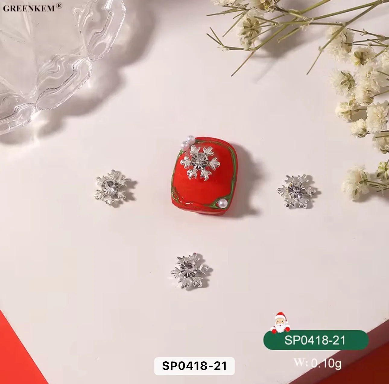 Christmas Nail Charms 2pc In a Pack - Image 6