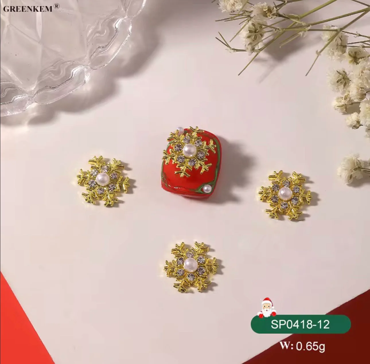 Christmas Nail Charms 2pc In a Pack - Image 7