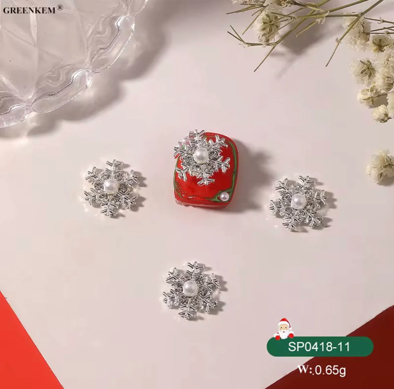 Christmas Nail Charms 2pc In a Pack - Image 8