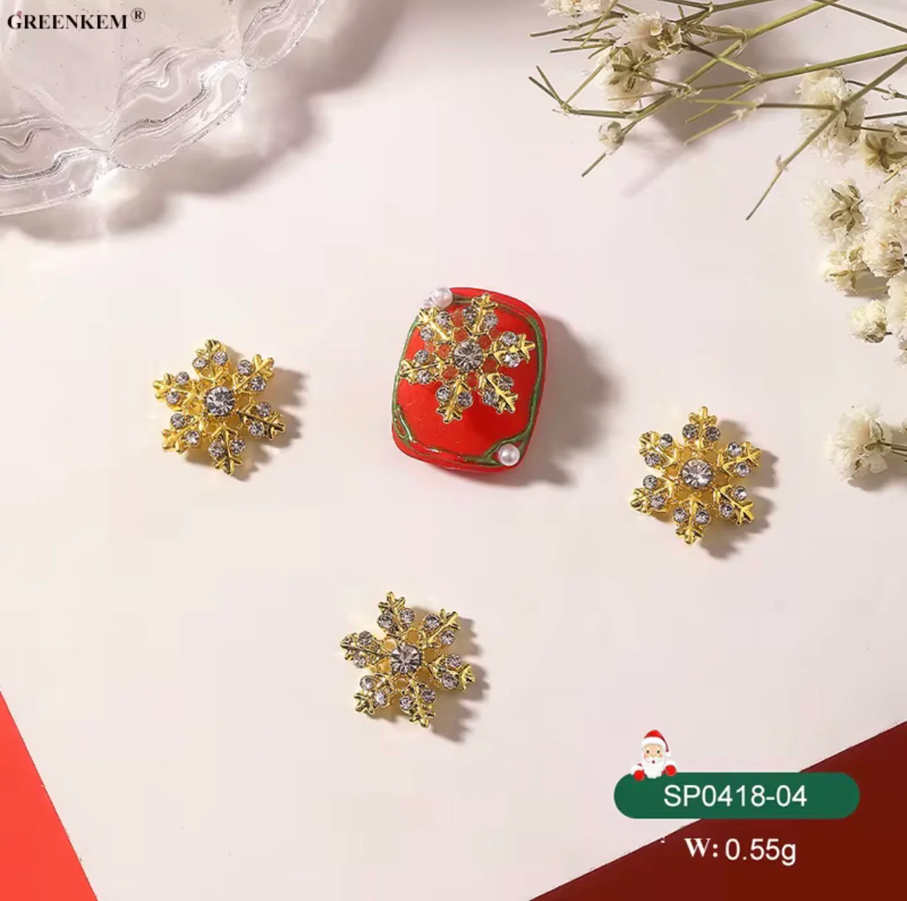Christmas Nail Charms 2pc In a Pack - Image 9