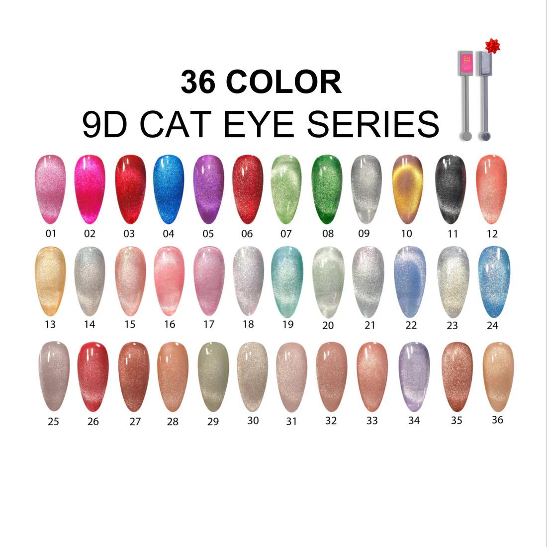 DND DC 9D Cat Eye Collection - 36 Colors - Image 2