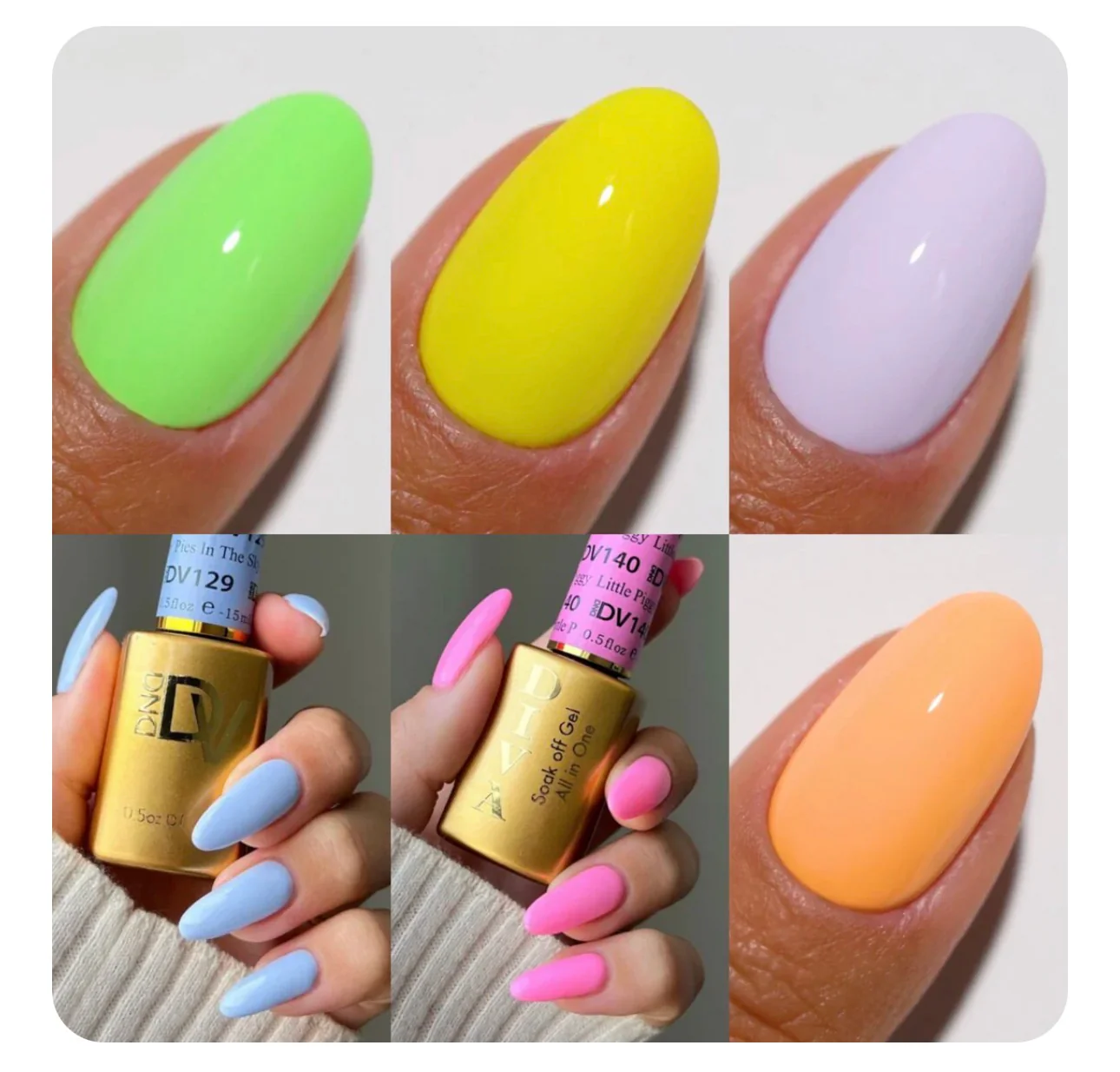 DND Diva Spring Gel & Lacquer 6pc Bundle - Image 2