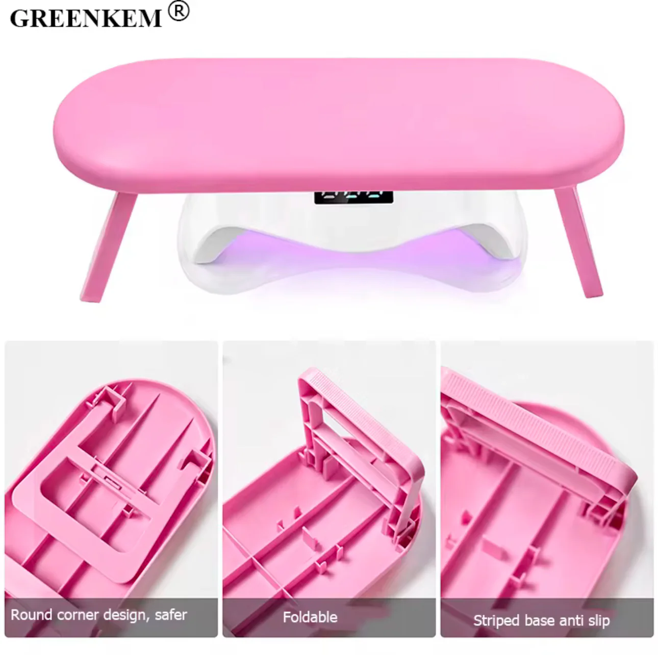 Foldable Oval Plastic Arm Rest - Image 2