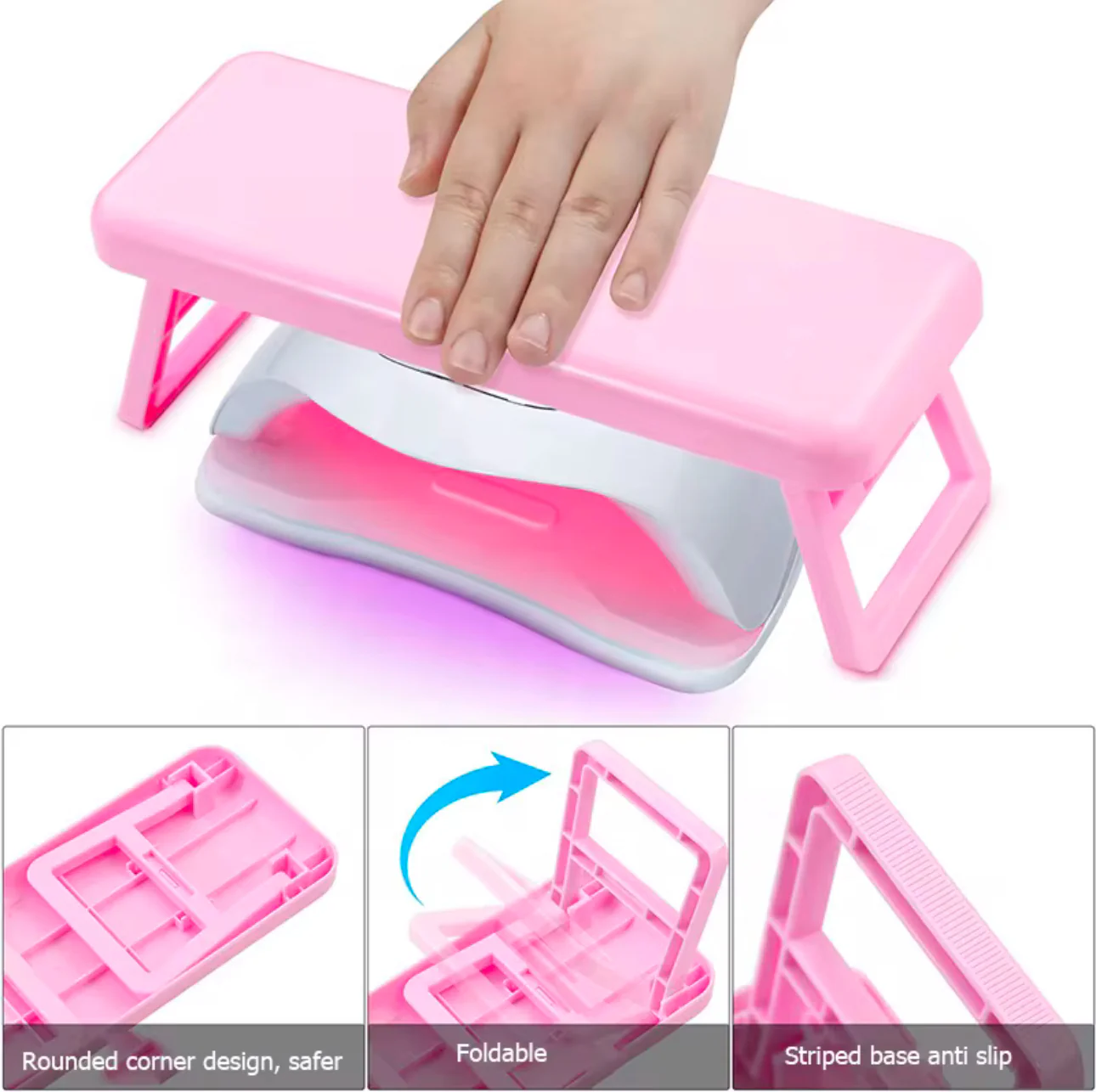 Foldable Squared Plastic Arm Rest - Image 2