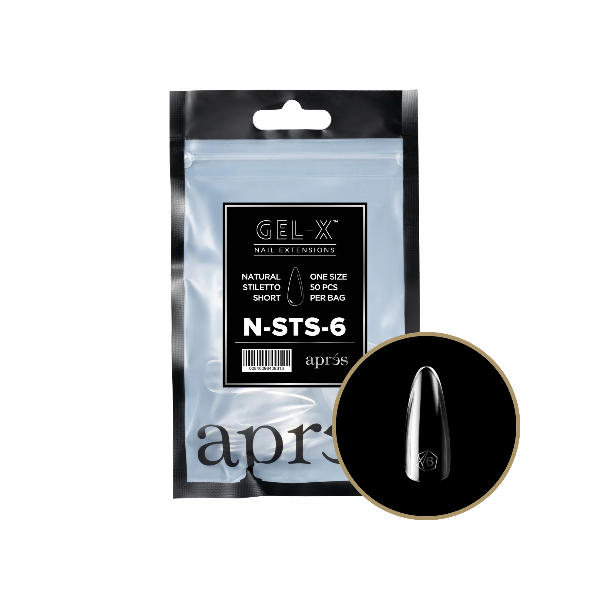 Gel-X® Natural Stiletto Short Refill Bag - Image 4