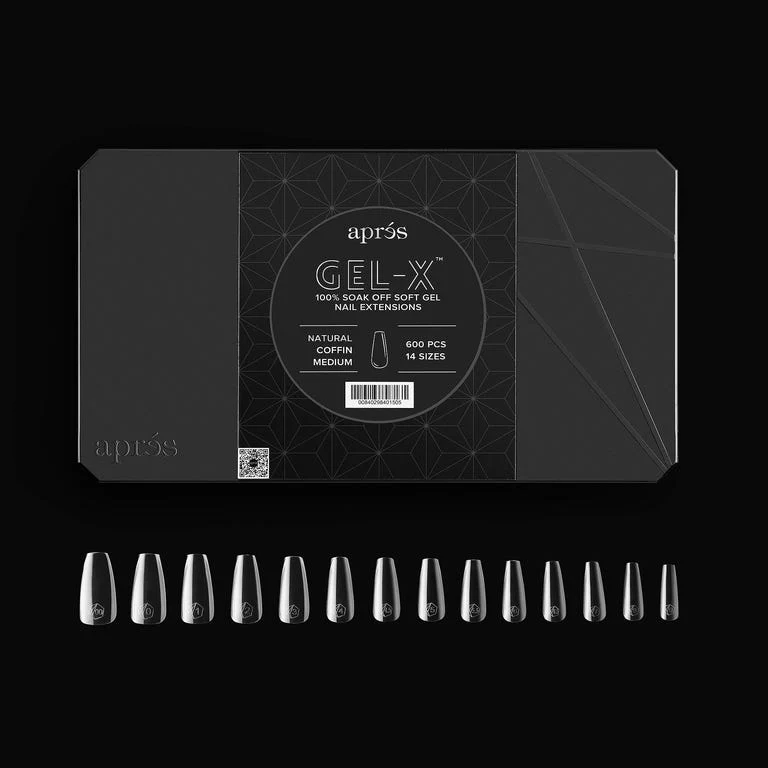 Apres GEL-X® NATURAL COFFIN BOX OF TIPS - PRO (600PCS)* - Image 4