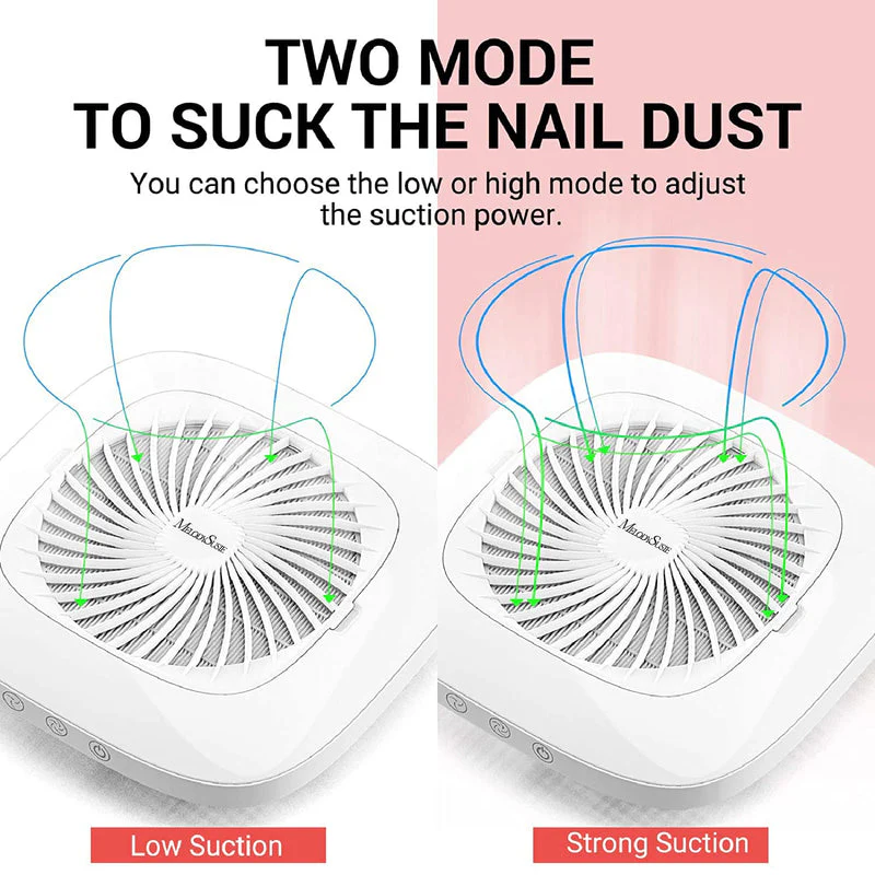 MelodySusie Professional Nail Dust Collector - Image 3