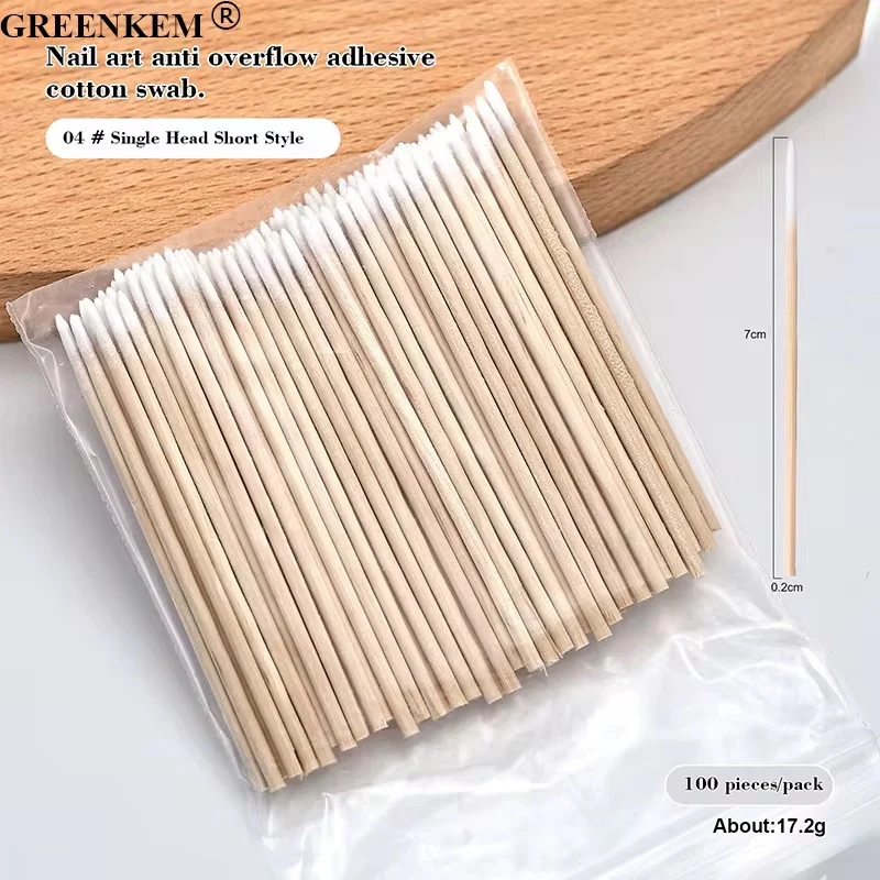 Nail Precision Cotton Swab Tip 100pcs - Image 2