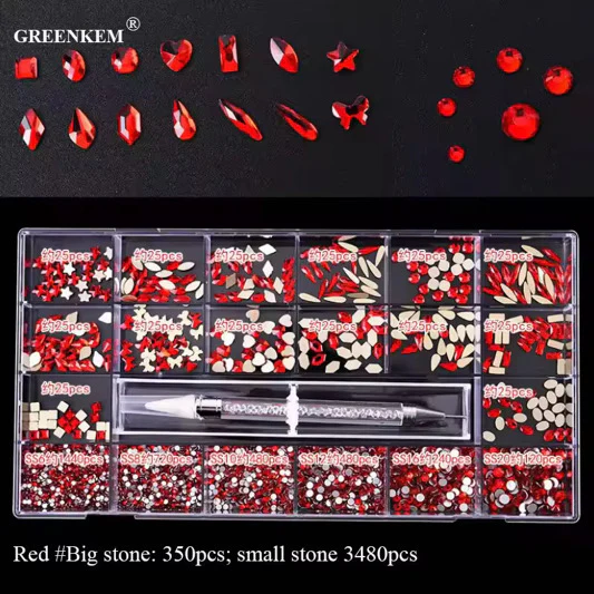 Nail Rhinestone 20 Grid Pack - Image 5