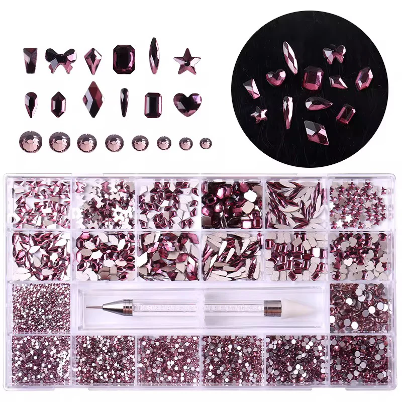 Nail Rhinestone 20 Grid Pack - Image 7