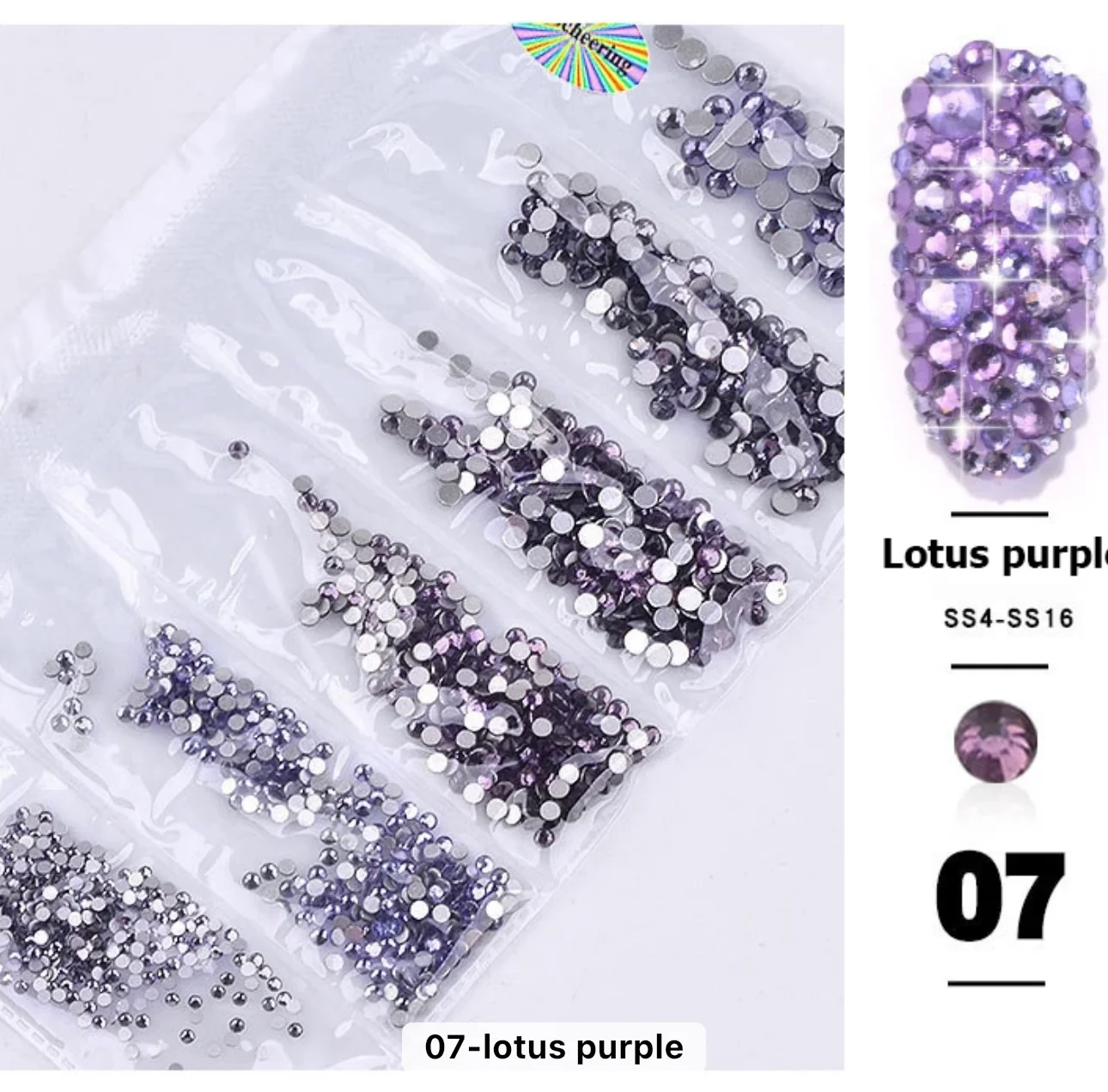 Nail Rhinestones Mixed Sizes 1728pc - Image 11