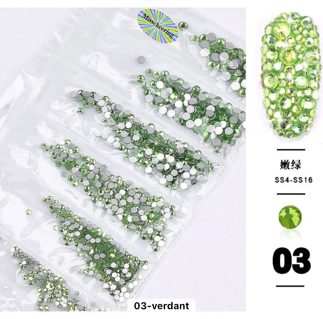 Nail Rhinestones Mixed Sizes 1728pc - Image 19