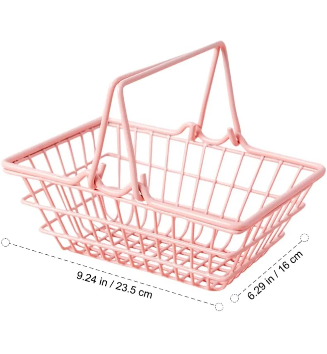Pink Mini Shopping Basket - Image 3