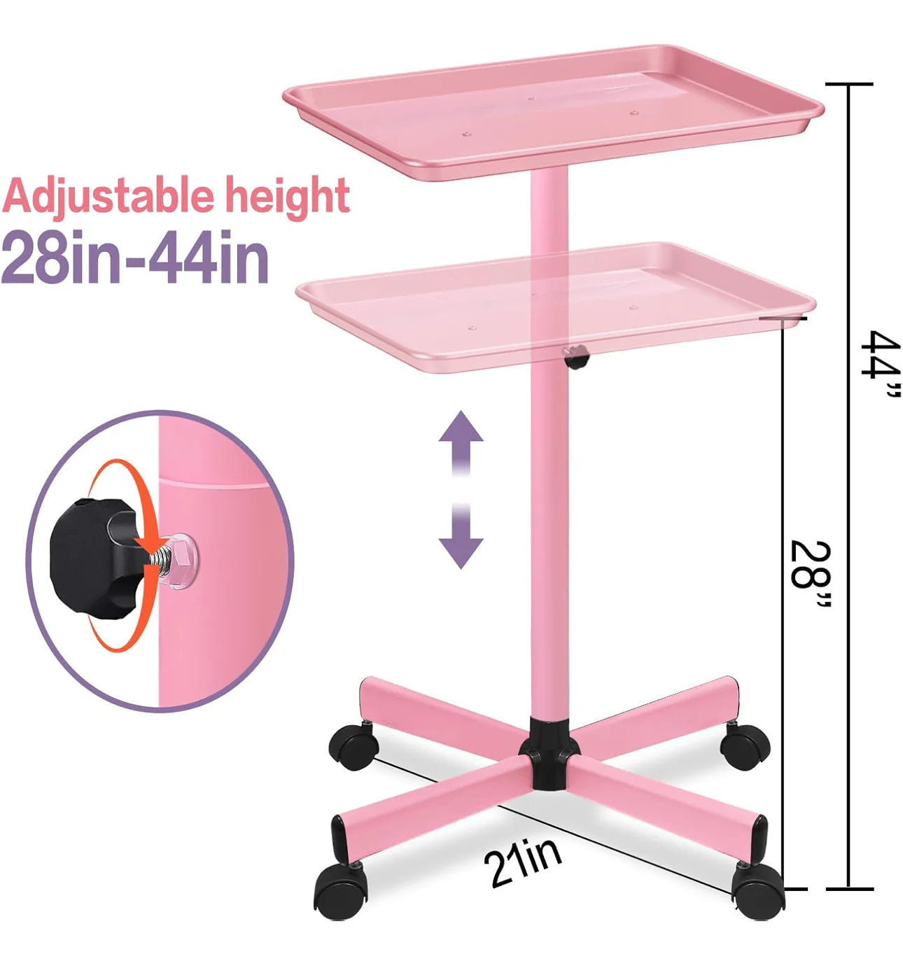 Rolling Large Flat Salon Tray - Image 5