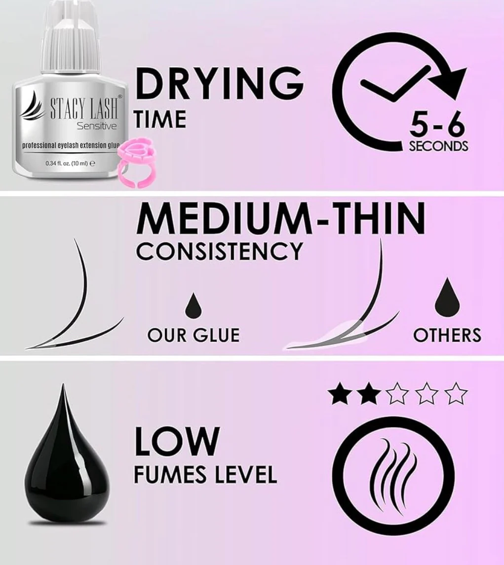 Stacy Lash Sensitive Eyelash Extension Glue - Image 2
