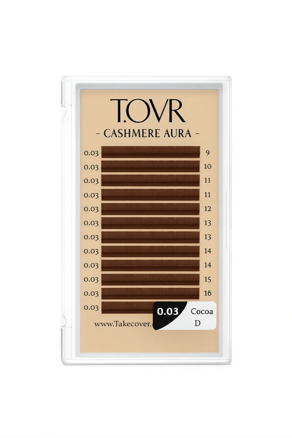 Take Over 0.03 Cocoa Brown Lash Extensions (16Rows) - Image 2