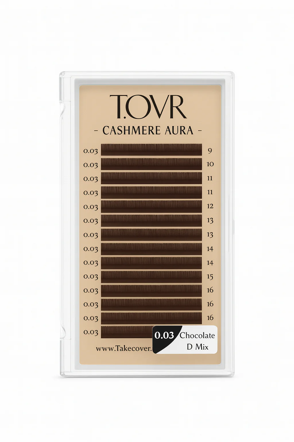 Take Over Dark Chocolate Brown Lash Extensions (16 Rows) - Image 2