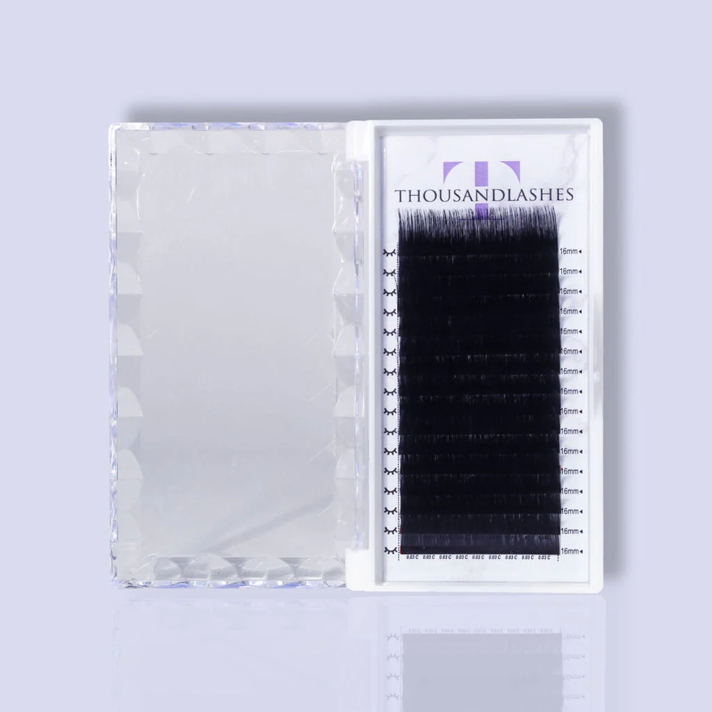 THOUSAND LASHES CASHMERE NOIR COLLECTION VOLUME LASHES 0.03 (SINGLE LENGTH)