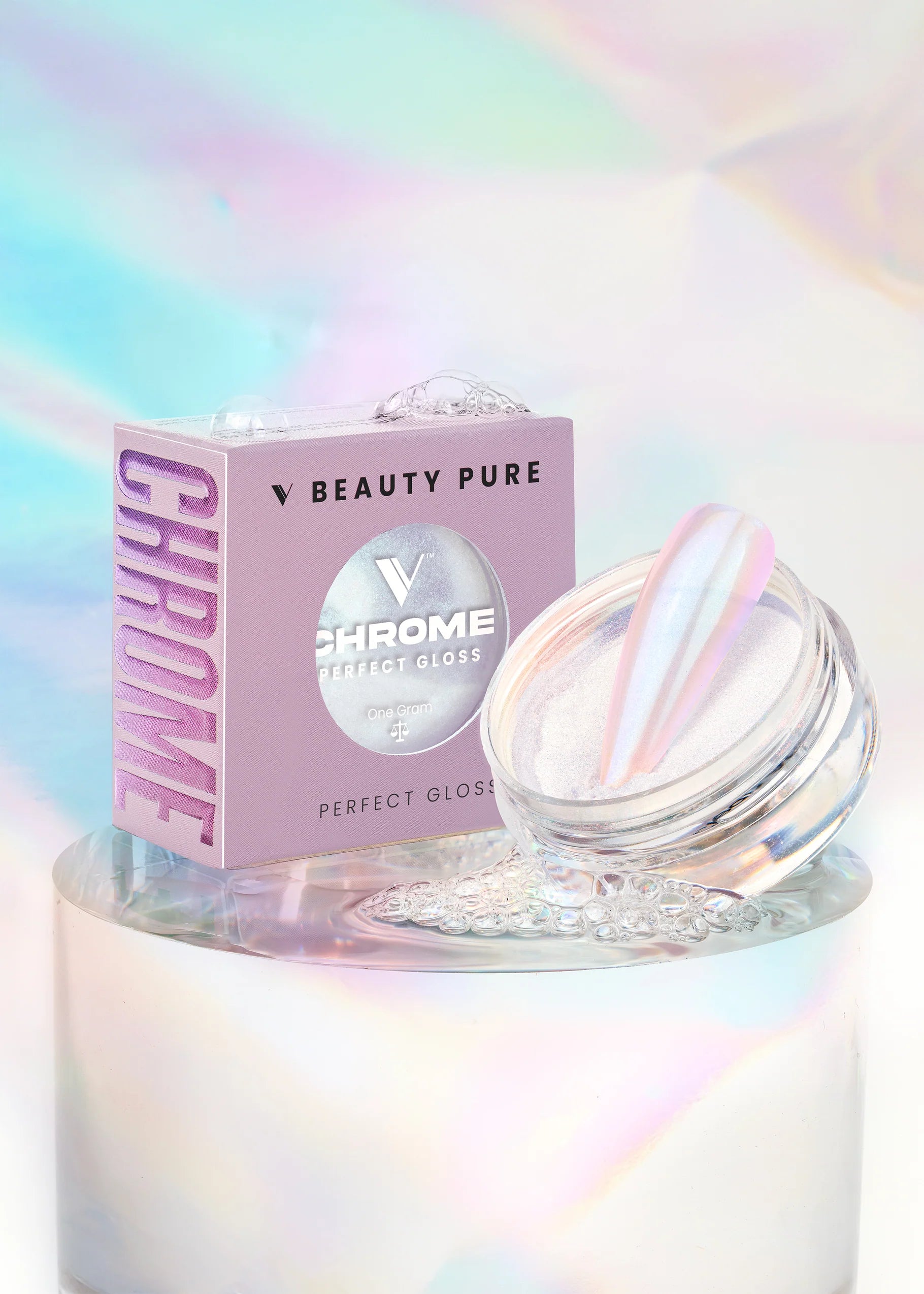 V BEAUTY PURE CHROME POWDER - PERFECT GLOSS