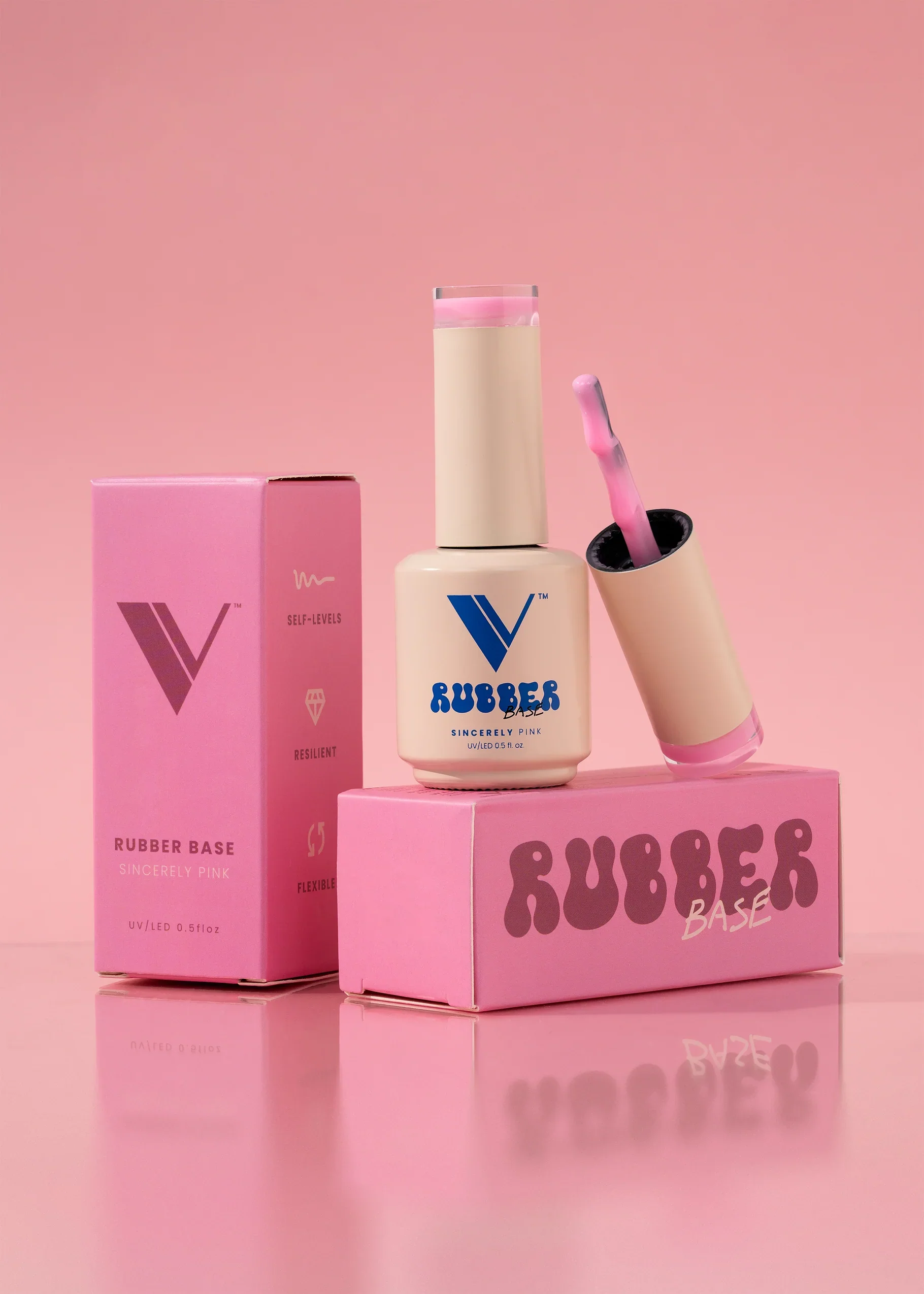 V Beauty Pure Rubber Base - Sincerely Pink