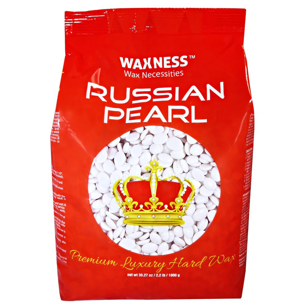 WAXNESS AROMATHERAPY RUSSIAN PEARL HARD WAX KIT WITH 2.2 LB / 1 KG WAX BAG - Image 4